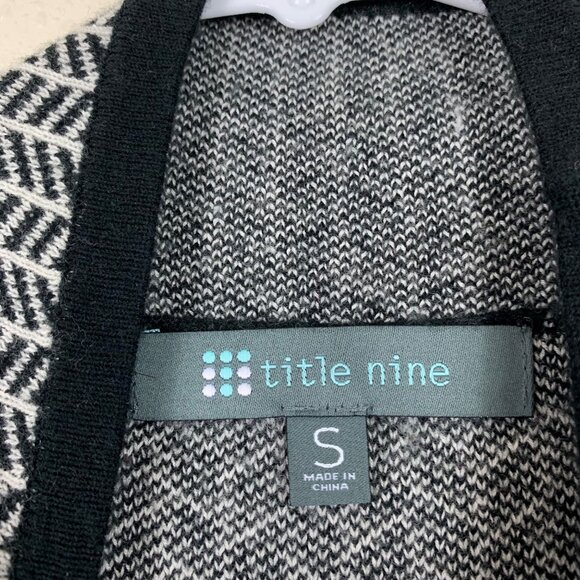 Title Nine Barra Herringbone Merino Wool Tunic Sweater - Size Small - Picture 5 of 8